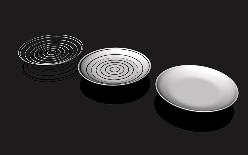 dish topography forming 3d model for fabrication